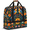 Multicolour 2, variant on Black And White Heart Foldable Travel Duffel Bag with Shoe Compartment, Weekend Overnight Carry On Bags for Men Women, Large Sports Gym Luggage