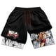 thumbnail image 2 of Baki Hanma-pantalones cortos de gimnasio para hombre, ropa deportiva de secado rápido, con estampado 3D de Manga, 2 en 1, 2 of 5