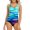 Multicolor, variant on Women's One Piece Swimsuits Front Cross Bathing Suits Slimming Swimsuit V Neck Swimwear Monokini