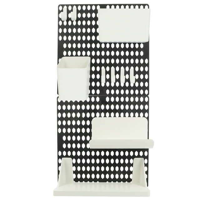 Weiweiguan Practical Pegboard Storage Shelf Pegboard Storage Rack Wall Pegboard Holder