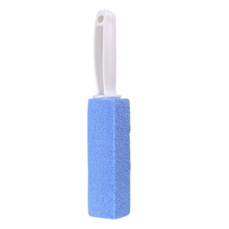 

Toilet Cleaning Pumice Stone with Long Handle Crevice Cleaner for Death Bathroom Gadgets Toilet Brush Blue 10cm