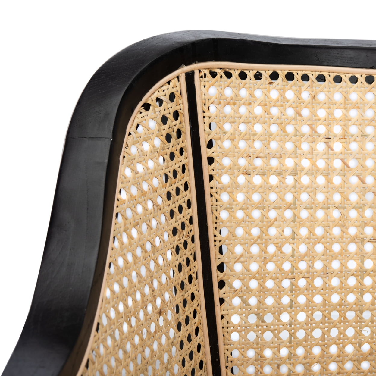 SAFAVIEH Maika Nautical Solid Dining Chair, Black/Natural