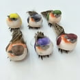 thumbnail image 7 of Yucurem 12Pcs Artificial Birds Diy Crafts Foam Birds Models for Home Living Room (A), 7 of 7