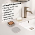 thumbnail image 6 of Shampoo Bar Holder & Travel Soap Case - Leakproof Shatter-Proof Portable Soap Dish with Drainage & Lid - for Kitsch, Viori, Dove Bars - Gym, Camping & TSA Friendly (Deep Gray), 6 of 6