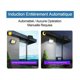 thumbnail image 5 of Luz solar para exteriores, iluminación de alta calidad para patio con detector de movimiento, panel de carga solar dividido, luz de inundación de seguridad con energía solar, resistente al agua IP65,, 5 of 5