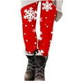 thumbnail image 3 of QIUOMBBP Multicolor Women's Funny Christmas Themed Leggings Seamless High Waist Sports Yoga Pants Fashion Graphic Tight Trousers L, 3 of 7