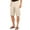 CREAM, variant on Men's Premium Multi Cargo Twill Cargo Shorts with Belt