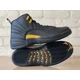 thumbnail image 1 of Ni - ke Ni - ke Jordan 12 Retro Black Taxi Yellow Basketball Sneakers CT8013-071 Men Sz 12, 1 of 5