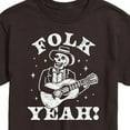thumbnail image 2 of Instant Message - Guitar Skeleton Folk Yeah - Men's Short Sleeve Graphic T-Shirt, 2 of 5