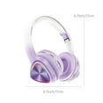 thumbnail image 3 of Uandlove Bluetooth Headset for Computer,Headphones Wireless Bluetooth Headset Subwoofer Bluetooth Mobile Computer Game Music Sports Game Headphones With LED Lights,Purple, 3 of 7