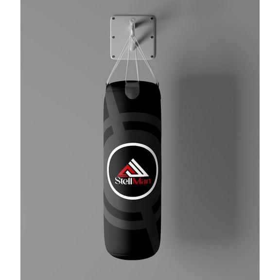 StellMan 4ft Heavy Duty Punching Bag, Professional Boxing, Kickboxing, and MMA Training Bag Hanging Gym Equipment