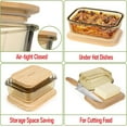 Glass Food Storage Containers With Bamboo Lids Amber Glass Meal Prep