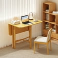 thumbnail image 6 of Costway Foldable Dining Table for 2-4 People Extendable Table with Rubber Wood Legs Natural, 6 of 10