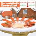 thumbnail image 3 of Pekkaxy 1 Pack Upgrade Bird Bath Heater for Outdoors in Winter, Pond Deicer 60 Watts Birdbath Deicer Water Heater Thermostatically Controlled with Auto Shut off Function for Patio Lawn, 3 of 7