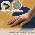 thumbnail image 6 of ODIKA 3'x5' Washable Throw Rug Navy Gold Geometric Elegance with Bold Arches Contemporary Design, Lines and Circular for Entryway, Kitchen, Mudroom, Stain Resistant, Low Profile, Non-Slip, 6 of 7