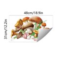 thumbnail image 3 of Adhesivos de pared con diseño de acuarela, setas, ajo y verduras, 3 of 3