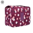 thumbnail image 3 of Luxtrada Portable Hanging Toiletry Bag Travel Makeup Pouch Waterproof Travel Kit Organizer Bathroom Storage Toiletry Bag with Hanging Hook Hanging Organizer Bag for Women Girls (Red), 3 of 7