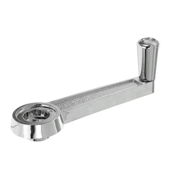 OUNONA Patio Umbrella Replacement Handle Easy Crank Attachment Universal for Garden and Beach Silver Plastic Metal