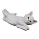 thumbnail image 1 of Escultura de gato blanco de resina realista para decoración de jardín, 1 of 2