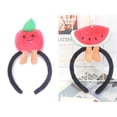thumbnail image 1 of Tocado - Linda diadema de sandía y manzana Muñeca de dibujos animados Linda diadema Linda diadema para lavar la cara Venta de accesorios para brotes -2 piezas brillar Electrónica, 1 of 5