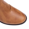 thumbnail image 2 of NECHOLOGY Botas Mujer Zapatos Botines de mujer 2023 otoño e invierno nuevas botas occidentales con cremallera lateral Color sólido botas gruesas con hebilla de cinturón de tacón botas (Yellow, 6.5), 2 of 7