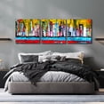 thumbnail image 6 of Epic Art 'Skyline' by Erin Ashley, Acrylic Glass Wall Art, 3 Piece Set, 72" x 24", 6 of 8