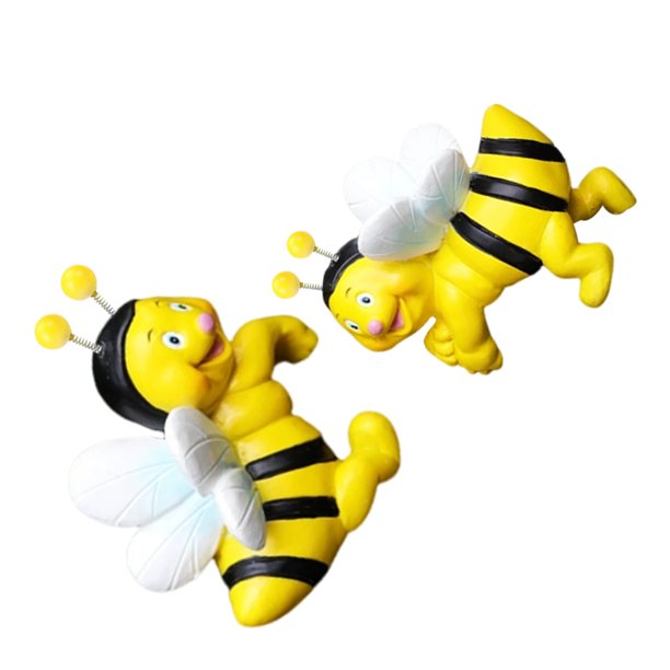 unbranded 2Par Estatua De Abeja Colgante En Resina Para Macetas De Jardín Patio