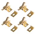 thumbnail image 1 of Cerraduras para puertas de gabinetes, pestillo automático para ventanas, para puertas, codos, armarios, latón, 4 juegos, 1 of 6