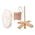 thumbnail image 1 of Abbracc Turkish Drop Spindle Wood Hand Carved Yarn Making for Hand Knitting, 1 of 9
