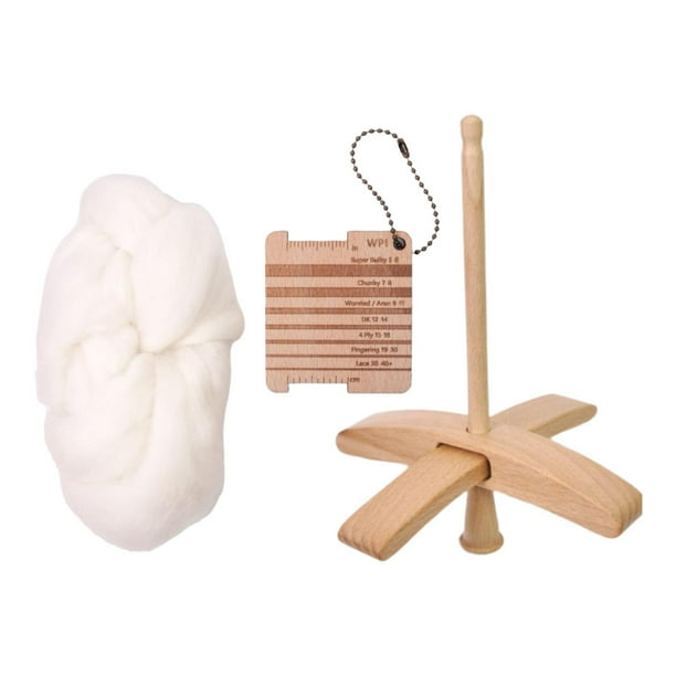 Huso turco desmontable de madera, práctico y ligero, herramienta manual para hacer hilo con tiras de hilo para hilado a mano a crochet.