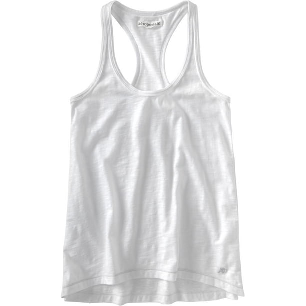 Aeropostale - Camiseta sin mangas para mujer, color blanco, extragrande
