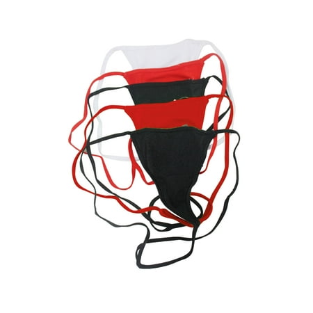 Lycra Thong Panty Lot of 5 Sexy Womens Lycra Y Back String G-String Thong Panties Panty Underwear Lingerie ()