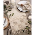 thumbnail image 5 of Saro Lifestyle Tassel Moroccan Design Table Runner, 5 of 5