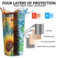 thumbnail image 3 of Sunflower 10oz Tumblers Stainless Steel Tumbler with Lid and Straw,Vacuum Insulated Double Wall Travel Tumbler Cups with Cleaning Brush for Coffee, Tea, 3 of 4
