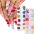 thumbnail image 2 of Conjunto de flores secas para manicura, Set de 300 colores de uñas artísticas de forma mixta con botella, flor seca 3D, uñas de Gel UV japonesas, puntas de manicura, ZCFD encantador, 2 of 4