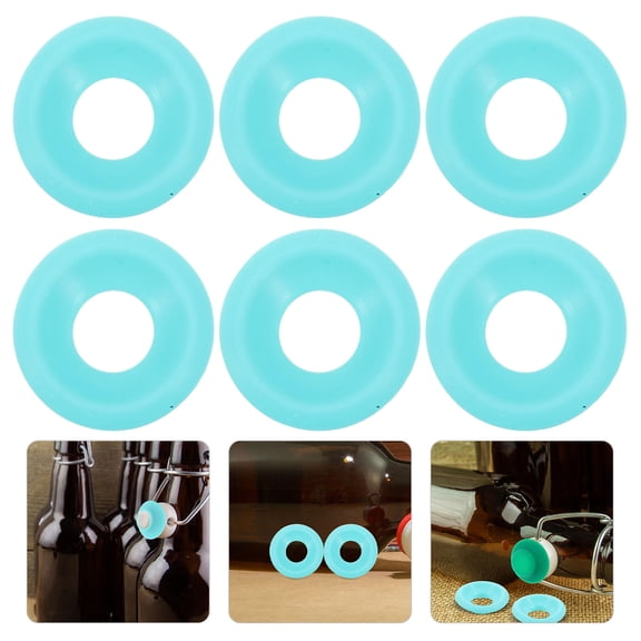 PBPBOX Sealing Stopper Caps For Glass Bottles Swing Top Bottle Gasket 24Pack For Wine Bottles