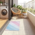 thumbnail image 4 of Yayeee Doormat for Indoor Entrance 32" x 20" Non Slippery Floor Rug, Blue Gradient, 4 of 8