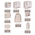 thumbnail image 2 of Abbracc 8Pcs/Set Packing Cubes Clothes Sorting gray, 2 of 9