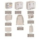 thumbnail image 3 of Organizador de viajes perfecl 8 piezas bolsa de ropa interior y cosméticos gris, 3 of 8