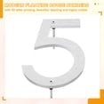 thumbnail image 3 of 8 Inch House Numbers, House Address Numbers Sign Large Floating House Numbers Modern House Numbers with Screws for Outside Door Wall Street, Silver, 5, 3 of 6