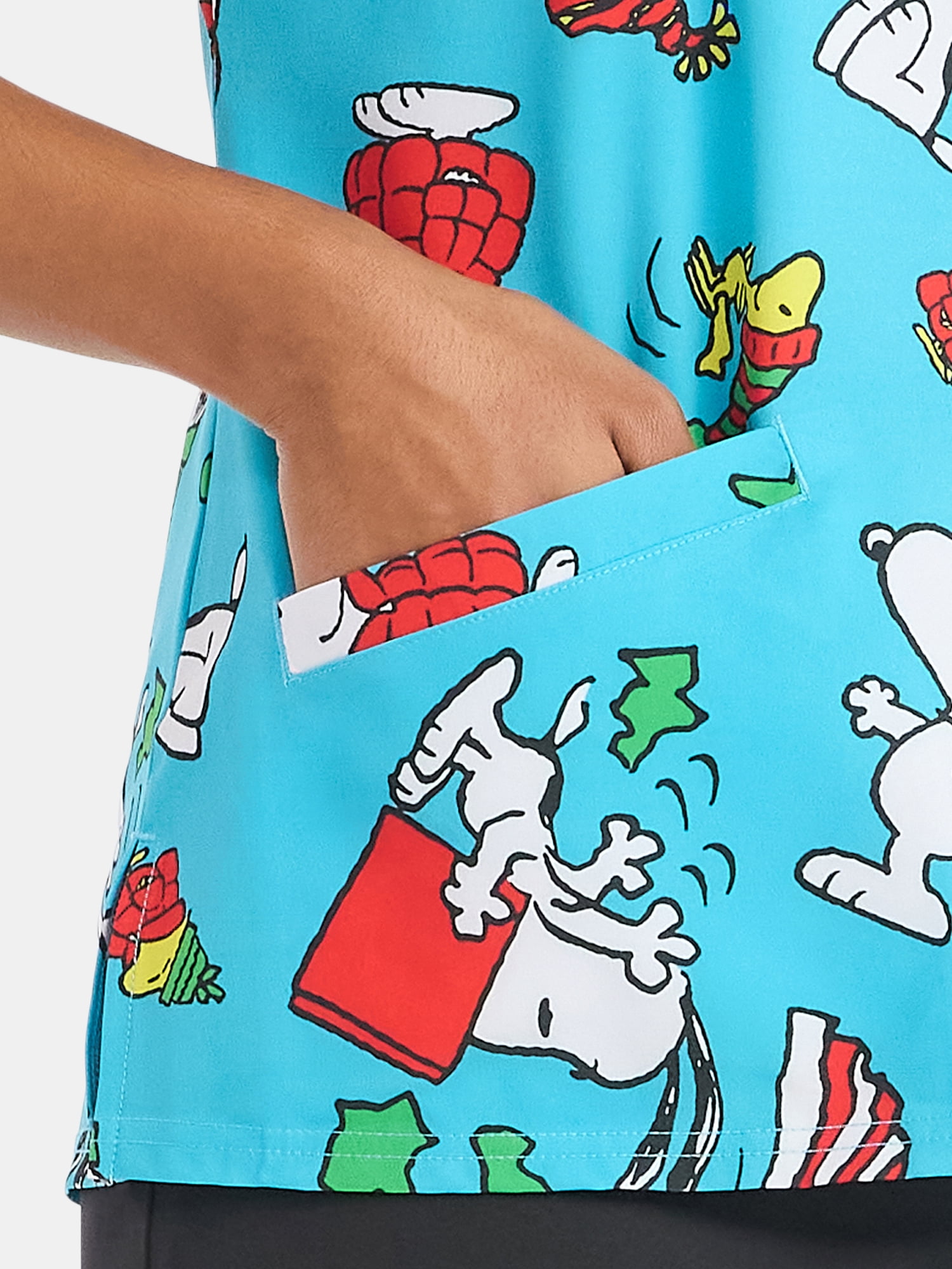 Peanuts Women's Scrub Top, Sizes S-3XL