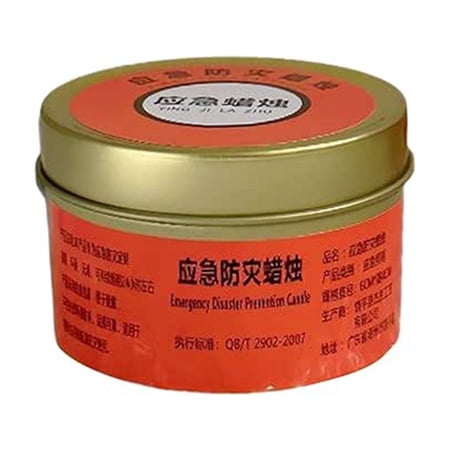 Summercome Emergency Candle 24 Hours Long Lasting Portable Outdoor Camping Candle Power Outage Light for Survival Blackout Natural Adventures