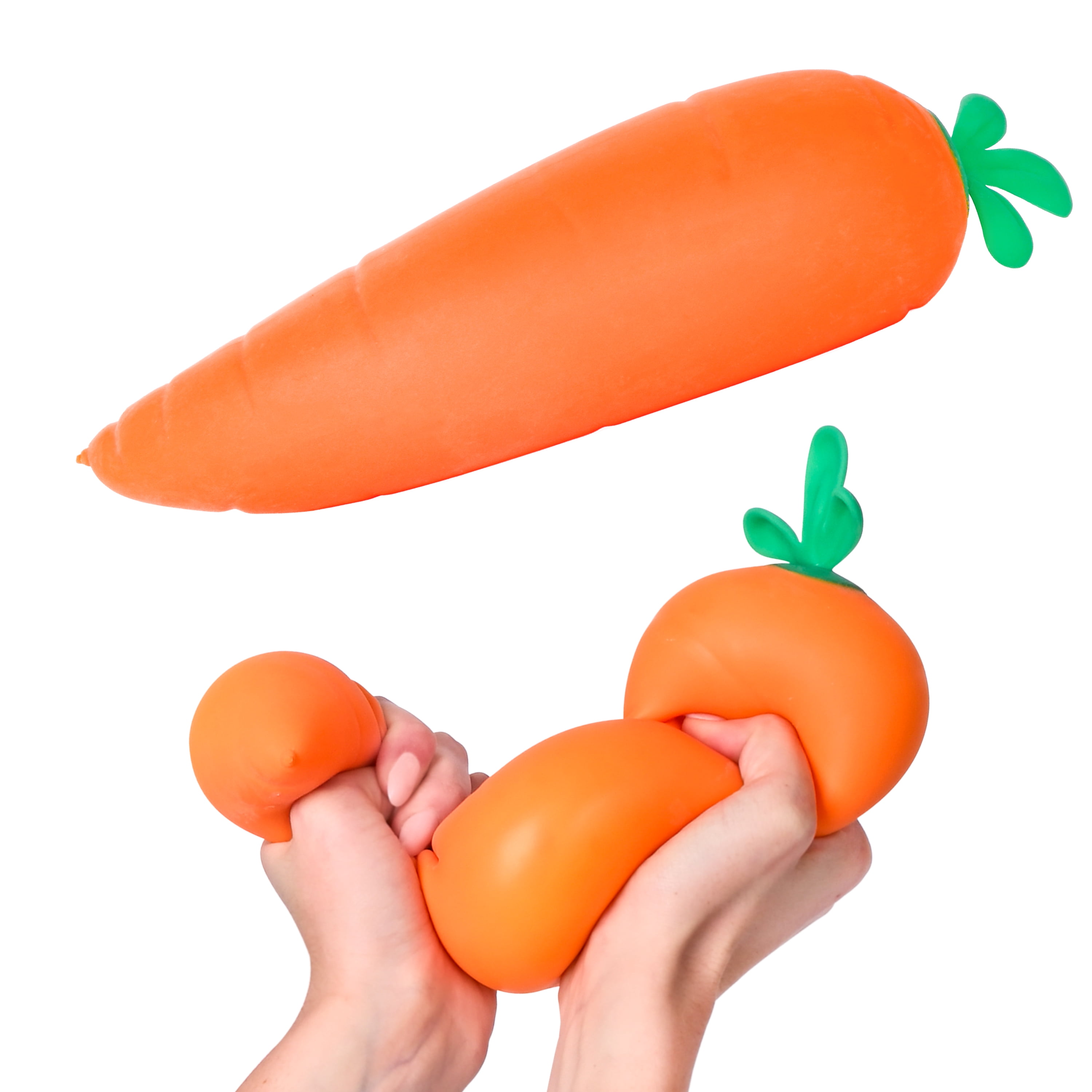 Toymendous 12.5 Inch Jumbo Squishy Carrot, Soft Sensory Stress Ball