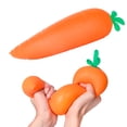 thumbnail image 2 of Toymendous 12.5 Inch Jumbo Squishy Carrot, Soft Sensory Stress Ball, 2 of 5