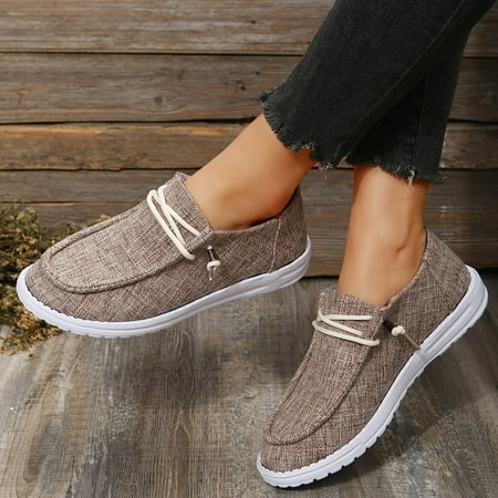 

Women s Lightweight Canvas Shoes Solid Color Lace Up Low Top Comfy Casual Sneakers Women s Walking Shoes