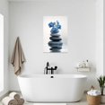 thumbnail image 4 of ZHONGYUTONG Zen Wall Art Stones Picture Orchid Canvas Painting Purple Zen Water Prints Spa Bathroom Decor Meditation Yoga Room Office Home Framed (16.00" x 24.00"), 4 of 4