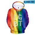 thumbnail image 1 of Free LGBT Flag Hoodies Sweatshirt For Lesbian Gay Pride Colorful Jacket For Gay Home r Gay Friendly LGBT Equity, 1 of 5