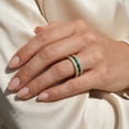 thumbnail image 4 of Pompeii 2 1/2 Ct Diamond & Emerald Eternity Ring in Yellow Gold Lab Grown (F/G,VS1-VS2), 4 of 4