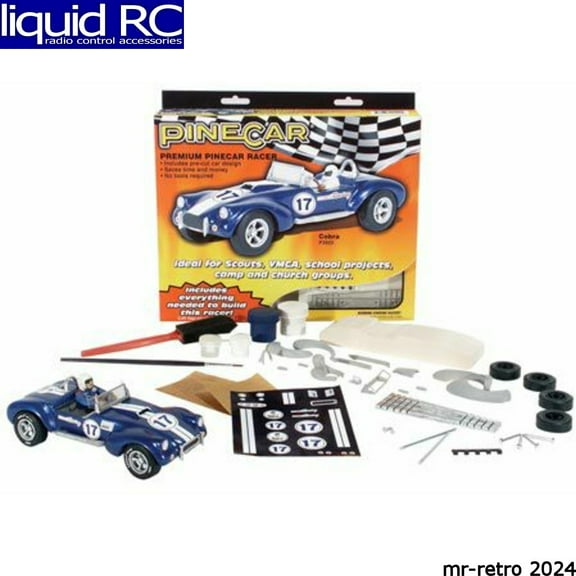 PineCar Derby Car Design Kit: Blue Venom Premium Kit