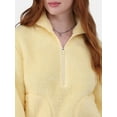 thumbnail image 4 of No Boundaries Half Zip Plush Pullover with Pockets, Women's and Women's Plus, 4 of 12